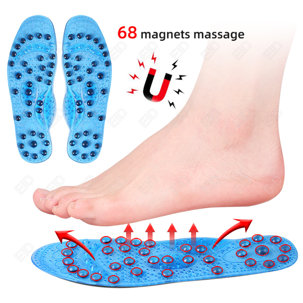 Men Shoes Eid - EiD Verbeterde 68 magnetische massage-inlegzolen Voetacupunctuurpunt