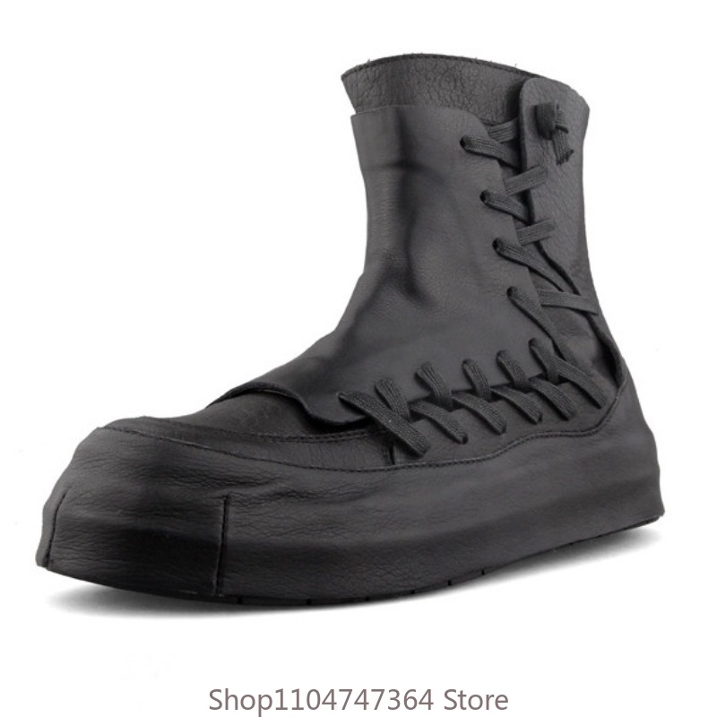 Men'S Shoes Hey Dude - Retro Design Echt leer Casual enkellaarzen