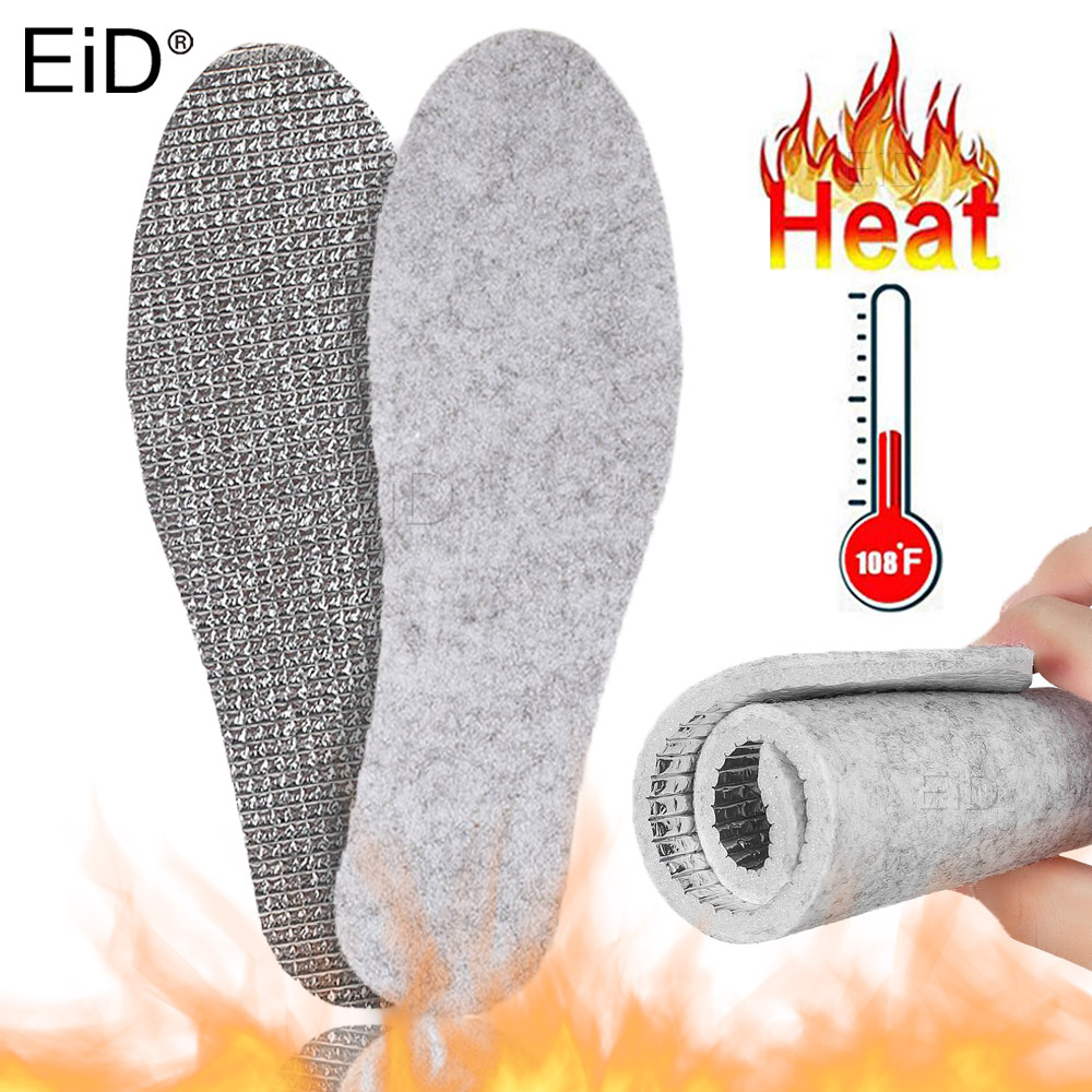 Men Shoes Eid - Verwarmde Aluminiumfolie Inlegzolen Voeten Warm Thermische
