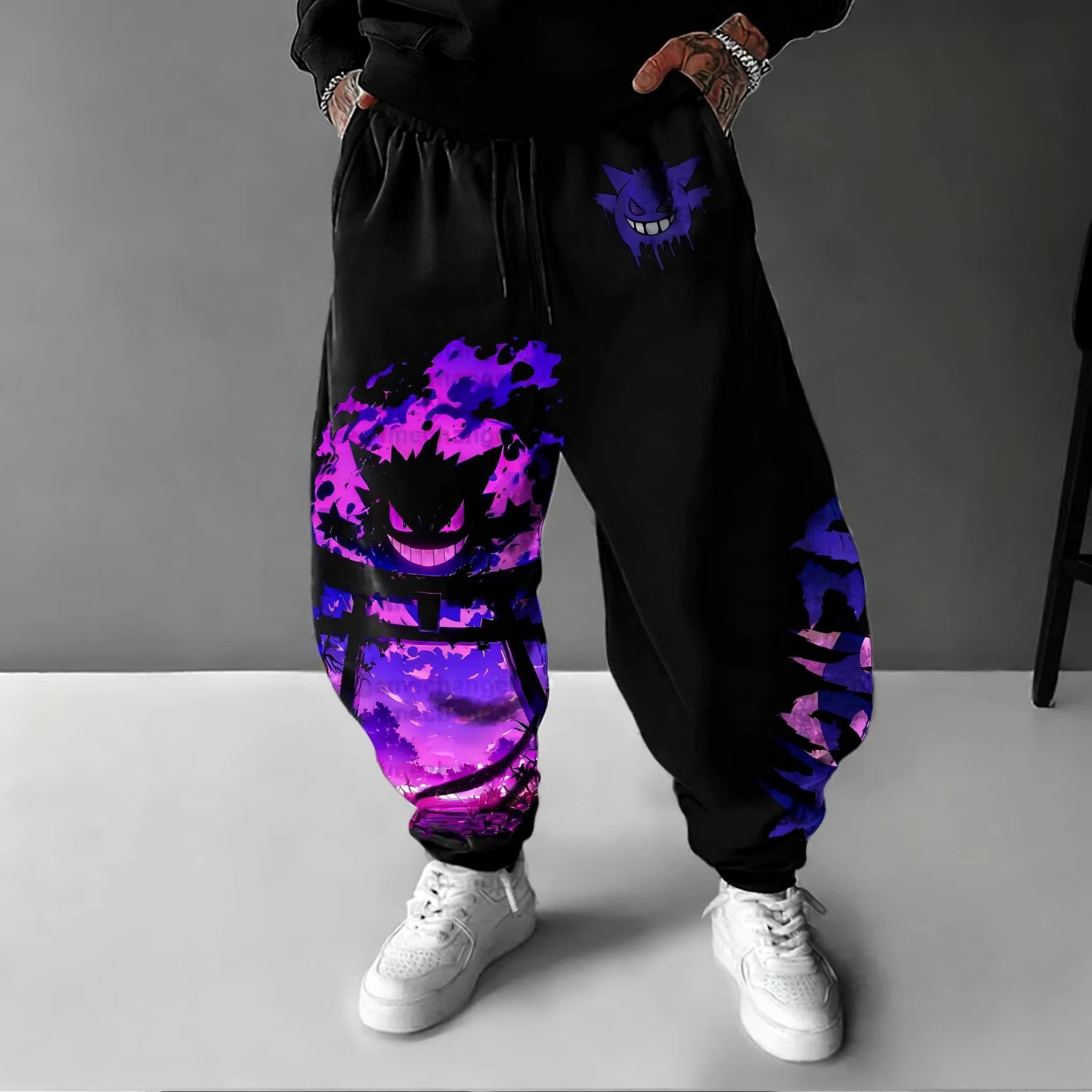 Men Shoes Japan - Y2K 2026 Pokemon Gengar Katoen Sweetpants