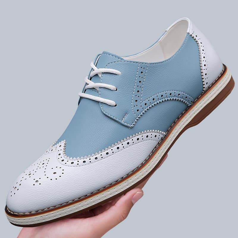 Heren Wit Blauw Tweekleurige B - Men'S Shoes Hey Dude recensie en prijs