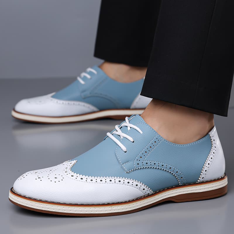 Heren Wit Blauw Tweekleurige B - Men'S Shoes Hey Dude recensie en prijs